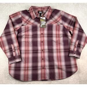 Alaskan Hardgear by Duluth AKHG Midnight Sun Shirt Women's Sz 2X Red Plaid NEW